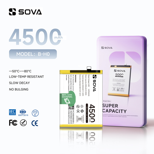 SOVA OEM B-H0 100% Original 4500mAh Li-ion Polymer Rechargeable Battery for Vivo Y7S S1 Mobile Phone