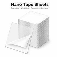 Ruban adhésif nano Aigao double face en gel acrylique transparent, amovible, lavable, sans dommage pour la maison, le bureau et la voiture