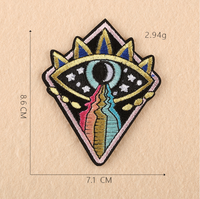 Parche bordado personalizado para aventura, parche bordado con motivo de explorador al aire libre, senderismo, estrellas, Luna, montaña, Camping, novedad