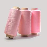 Fil à tricoter DTY 100% polyester coloré en gros, teint en masse, pour vêtements et textiles de maison