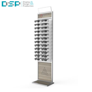 DSP Vietnam Factory Custom <b>Optics</b> Store Sun Glasses Display Rack Floor Standing Sunglasses Display Stand with LED screen - Product Image 1