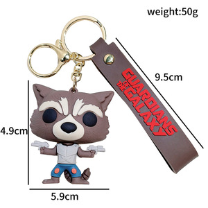 Llavero de Silicona con Diseño de Guardián de la Galaxia, Novedad 2026, Figuras de Anime de Películas, Ciervo, Búho, Monstruo, Colgante, Regalo - Product Image 6