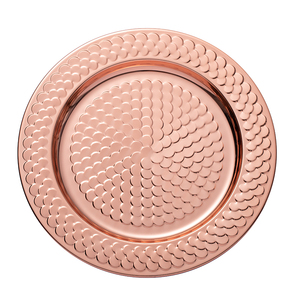 La migliore vendita Home Decor piatto moderno piatto in oro rosa nastro in acciaio inox festa casa Hotel ristorante autunno - Product Image 2