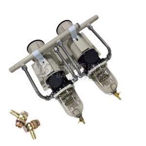Séparateur d'huile et d'eau à double unité 1000FGBA avec interrupteur de vidange pour camions, navires et engins de construction - Product Image 1