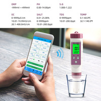 Mètre de contrôle 7-en-1 PH/EC/TDS/ORP/SALT/SG/TEMP BLE-C600 pour usine, contrôlable par application mobile, OEM/ODM, étanche IP67