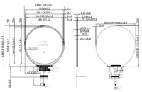 Modulo LCD TFT IPS Rotondo da 4 Pollici 720x720 con Pannello Touch Capacitivo CTP, Interfaccia SPI+RGB per Automotive/Smart Home