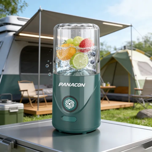 เครื่องปั่นพกพาขนาดเล็ก 260 มล. แบบไร้สาย ใช้สาย USB ใบมีด SUS304 2 ใบ ปลอดสาร BPA ป้องกันการรั่วซึม ปรับความเร็วได้ บดน้ำแข็งได้ เหมาะสำหรับใช้งานกลางแจ้ง - Product Image 1