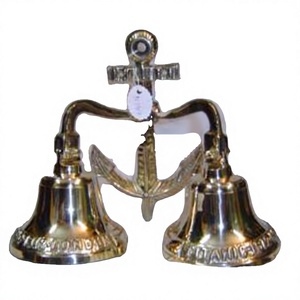 Campanas Decorativas de Mano con Acabado Dorado, Campana Náutica de Latón, Campanas de Barco de Lujo en Oferta, Artículos Religiosos, Decoración para Bodas y Navidad - Product Image 1