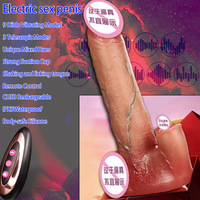 Yusshan Hochwertige Femail Penis Sexspielzeug Fernbedienung Künstliche Flüssigkeit Silikon Penis Dildo Vibrator Für Frauen