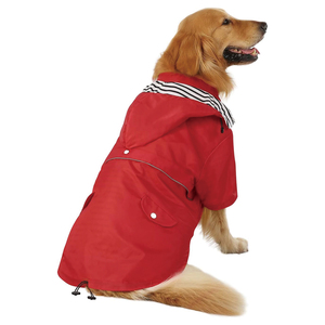Qiqu, suministros <span class=keywords><strong>para</strong></span> mascotas, diseñador personalizado, impermeable <span class=keywords><strong>para</strong></span> mascotas, chaqueta de <span class=keywords><strong>lluvia</strong></span> con cremallera de doble capa <span class=keywords><strong>para</strong></span> <span class=keywords><strong>perros</strong></span> con capucha, Poncho impermeable <span class=keywords><strong>para</strong></span> <span class=keywords><strong>perros</strong></span>, novedad de 2024 - Product Image 3