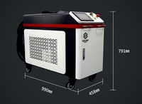 Nouvelle machine de nettoyage au laser à impulsions de fibres 500W/1000W, décapant de rouille portatif pour surfaces métalliques et non métalliques, refroidissement par eau, haute sécurité