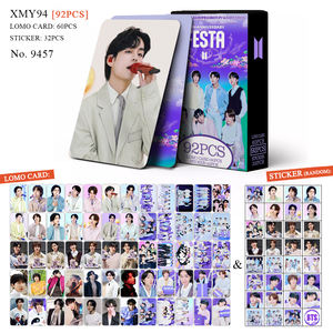 92 pièces KPOP Kpop Bulletproof Boy Scouts V/Jungkook/<span class=keywords><strong>RM</strong></span>/Sugar/<span class=keywords><strong>Jin</strong></span>/Jimin : Cartes photo et autocollants, Cadeau pour fans, Artisanat en papier, Impression numérique - Product Image 6