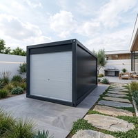 Caseta de Almacenamiento en Contenedor Lista para Usar, Moderna, Metálica, para Jardín, con Materiales Personalizables y Acabado Elegante