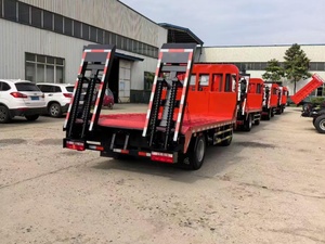 รถบรรทุกพื้นเรียบแบบแถวเดียว 4x2 ราคาโรงงาน พร้อมบันไดโลหะด้านหลัง กำลัง 170 แรงม้า รถก่อสร้างพื้นต่ำ - Product Image 5