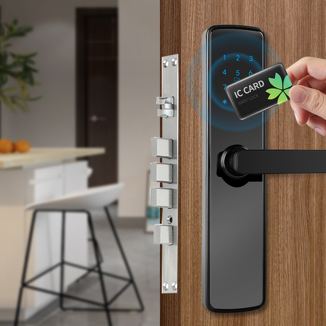 Professional Manufacturer's Tuya Smart TTlock App Control Digital Locks 5050 Mortise Door Lock for Brass Wood WIFI Compatible