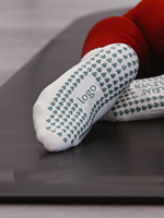 Chaussettes de Pilates personnalisées en gros, antidérapantes, professionnelles pour Reformer, faible MOQ, broderie mignonne, chaussettes de yoga en coton