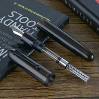 Jinhao 9019 Dadao série fournitures de bureau acrylique or garniture calligraphie stylo plume avec grand convertisseur d'encre pour l'écriture