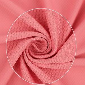 100d Original fil nid d'abeille sec Fit tissu vêtements de sport mince 100% Polyester 140g mèche séchage rapide perle sol maille tricot tissu - Product Image 3