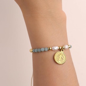 Pulsera <span class=keywords><strong>de</strong></span> <span class=keywords><strong>la</strong></span> <span class=keywords><strong>Amistad</strong></span> con Cuentas <span class=keywords><strong>de</strong></span> Oro <span class=keywords><strong>de</strong></span> 18k, Dije <span class=keywords><strong>de</strong></span> <span class=keywords><strong>la</strong></span> Virgen María Madre <span class=keywords><strong>de</strong></span> <span class=keywords><strong>Dios</strong></span>, Perla <span class=keywords><strong>de</strong></span> Agua Dulce, Joyería para Mujer, <span class=keywords><strong>Regalo</strong></span> - Product Image 4