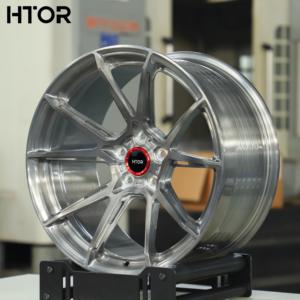 Jantes forgées concaves profondes HTOR 19 20 21 pouces 5x120 5x112, gris transparent brossé pour Corvette C8 Z4 M40i RC F CT5-V Blackwing - Product Image 1