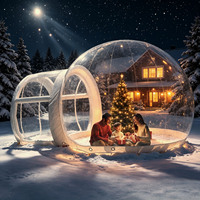 Dôme à bulles gonflable transparent de 3 m (10 pi) – Tente ballon transparente pour décorations de fête d'anniversaire