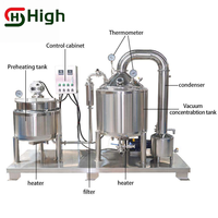 Machine professionnelle de concentration de miel à grande capacité, à haut rendement, à faible perte, réduisant l'humidité, par évaporation et déshydratation