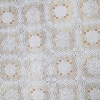 Nappe élégante en dentelle imprimée en relief colorée, blanche, pour mariages, banquets et fêtes