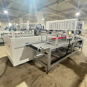 Tự động điện thoại di động Hộp làm cho máy Quà Tặng kính giấy Filp Hộp bao bì gấp lắp ráp máy dây chuyền sản xuất - Product Image 2