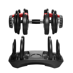 Set di Manubri Regolabili 24/40kg con Impugnatura Antiscivolo in Nylon, Pesi Liberi per Uso Domestico in Gomma e Ferro per Braccia e Tutto il Corpo - Product Image 3