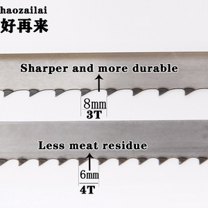 Super acier inoxydable Usa 1650mm lames lame de <span class=keywords><strong>scie</strong></span> <span class=keywords><strong>sabre</strong></span> <span class=keywords><strong>viande</strong></span> os coupe boucher lame de <span class=keywords><strong>scie</strong></span> à ruban pour Machine coupe rapide - Product Image 5