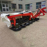 Tondeuse à gazon à roue de doigt durable à 8 disques, deux rouleaux, livraison rapide, machine à aplatir en caoutchouc pour couper le noyau d'herbe.