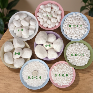 หินกรวดขัดเงาสีขาวหิมะธรรมชาติจากจีน SHUNLEI เป็นมิตรกับสิ่งแวดล้อม รับประกัน 5 ปีขึ้นไป สำหรับทางเดินรถยนต์ ลานบ้าน และสวนสมัยใหม่ - Product Image 4