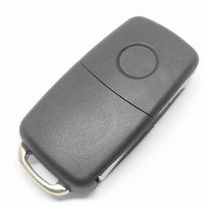 Phổ Biến Xe Vỏ Chìa Khóa Tự Động Bìa Chính Nhà Ở V-W 3 Nút Lật Vỏ Chìa Khóa Với Biểu Tượng Màu Đen Hồ Sơ Pin - Product Image 3