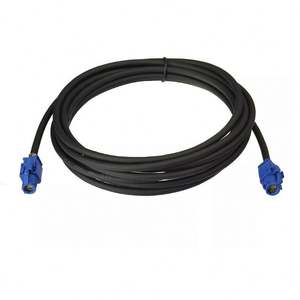 Connecteur type z hsd à sertir, 10 pièces, 4 broches, installation de câble RF droit, type plante tesla, noir/9001 - Product Image 3