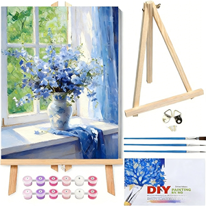 "Kit di pittura personalizzata con numeri-pittura a olio astratta artigianale per adulti, tela dipinta a mano per decorazioni murali per la casa" <span class=keywords><strong>l</strong></span> - Product Image 3