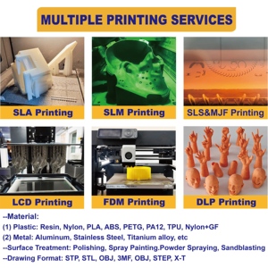 Mainan cetak 3D kustom pabrik OEM & ODM layanan cetak 3D prototipe cepat SLA MJF DMLS 3D