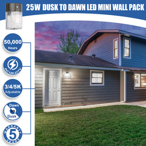 LED <strong>Wall</strong> Pack Security Lighting Aluminum Mini <strong>Wall</strong> Pack With Dusk To Dawn Photocell 17-25W 120 Beam Angle 5-Year Warranty - Product Image 6