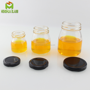Bán Buôn Rõ Ràng Vòng Glass Mứt <span class=keywords><strong>Jar</strong></span> Nhỏ Mini 50Ml Mật Ong Mayonnaise Sô Cô La Thực Phẩm Kẹo Lưu Trữ Container Lọ Với Nắp - Product Image 3
