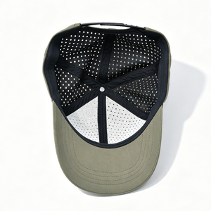 Casquette de baseball à 6 panneaux perforée découpée au laser, ultra-respirante, séchage rapide, en fil de coton, casquette de sport légère, chapeau de soleil unisexe pour - Product Image 4