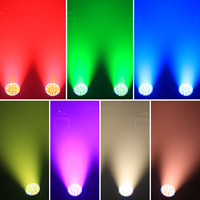 Projecteur à tête mobile 19*15W Bee Eyes avec zoom, faisceau, wash LED RGBW 4-en-1, éclairage DMX512 avec effets d'anneau RGB pour scène