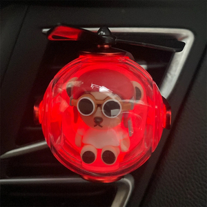 72KMตุ๊กตาหมีนักบินรถAir Freshenerอุปกรณ์ตกแต่งภายในรถยนต์Air Outlet Wingmanใบพัดน้ําหอมDiffuserภายใน - Product Image 5
