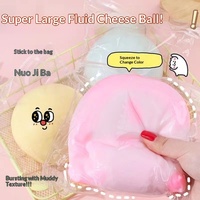 Jouet Squishy en plastique à rebond lent en forme de boulette vapeur, jouet anti-stress à presser en forme de tofu injecté d'eau, pour enfants de 5 à 7 ans, idéal pour un cadeau amusant