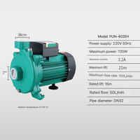 Pompa Sirkulasi Air Panas Dingin Rumah Tangga Seri PUN, Pompa Sentrifugal Self Priming Tenaga Udara untuk Boiler, Penggunaan Rumah Tangga