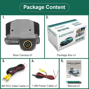 HD AHD 1920x1080p 1000TVL không thấm nước Xe tấm đảo ngược sao lưu máy ảnh cho TOYOTA <span class=keywords><strong>COROLLA</strong></span> Auris avensis T25 T27 2011-2013 - Product Image 3