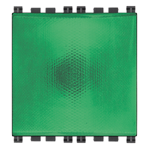 Panneau en verre prismatique vert 6 po x 5,4 po x 5,3 po, élément lumineux décoratif - Product Image 1