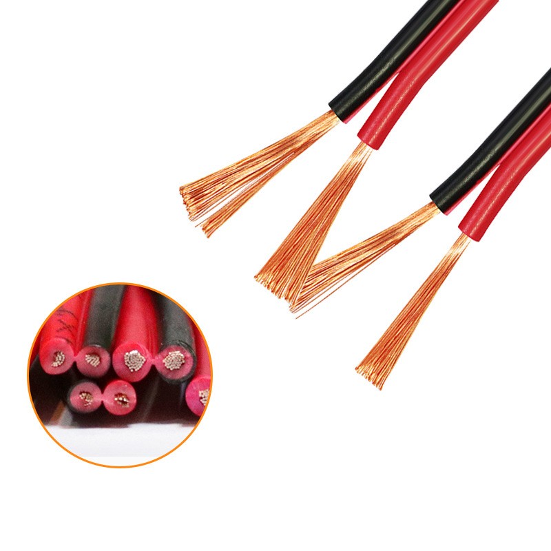 IEC 60227 Flat Twin Speaker Wire Strand Flat Speaker Cable For House