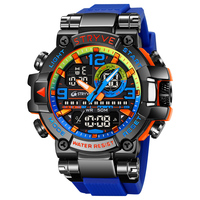 Montres Stryve S8025 de marque supérieure 5ATM, montres numériques sportives colorées pour hommes, montres de créateur tendance à double mouvement, montre-bracelet pour hommes