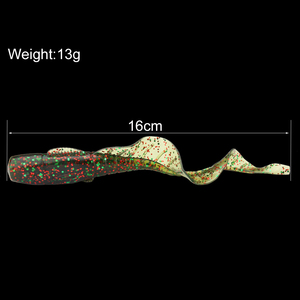 Spinpoler 16Cm 13G Câu Cá Mồi Nhựa Mềm Thu Hút <span class=keywords><strong>D</strong></span>ài Đuôi Sâu Mồi Nhân Tạo Silicone Mềm Mồi Câu Cá Bass Pike Trung Quốc - Product Image 3