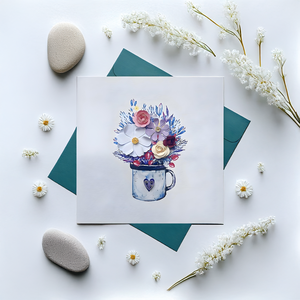 Quilling carte fleur Vietnam papier carte-cadeau à la main avec un Design personnalisé élégant surélevé Art Floral décoration VietnamCrafts - Product Image 3