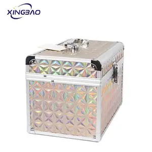 Beauty Case Vanity Makeup Cases Valise Maquillage Professionnel Makeup Box ABS Professional Aluminum Cosmetic Case
